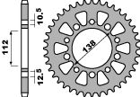 PBR rozeta 4384 43 C45 HONDA CB500F/R/X 13-15 (JTR1316.43) (+2) (řetěz520) (MADE IN ITALY)